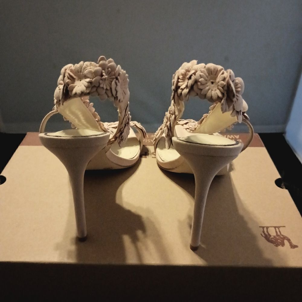 💯🔥JESSICA SIMPSON JESSIN DRESS SANDALS, WOMEN'S SIZE 7.5M, BLUSH🔥🔥SLIGHTLY - Picture 8 of 9